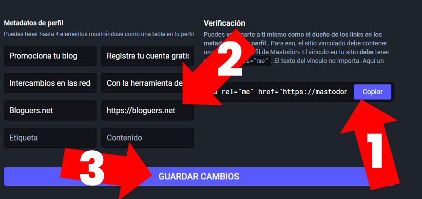 Mastodon red social cómo verificar cuenta